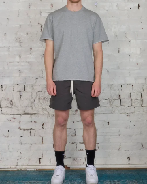 Hot Reigning Champ Lightweight Terry Cut Off Crewneck Heather Grey