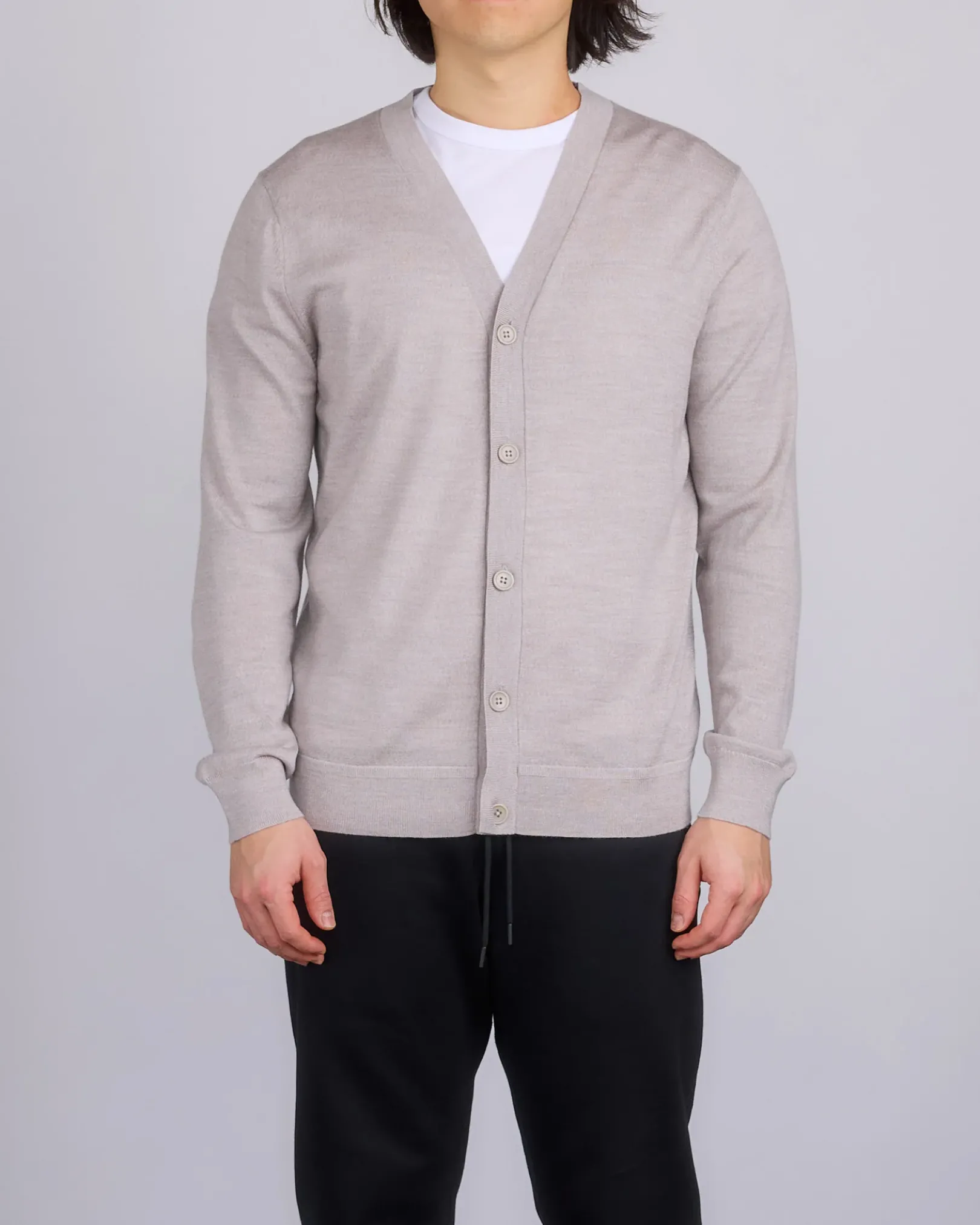 Sale Reigning Champ Lightweight Merino Harry Cardigan Dove