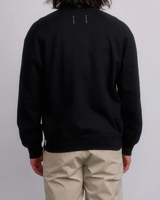 Clearance Reigning Champ Midweight Terry Lock-Up Crewneck Black