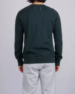 Clearance Reigning Champ Midweight Terry Slim Crewneck Petrol