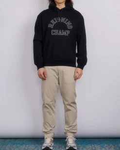 Clearance Reigning Champ Midweight Terry Arch Hoodie Black White