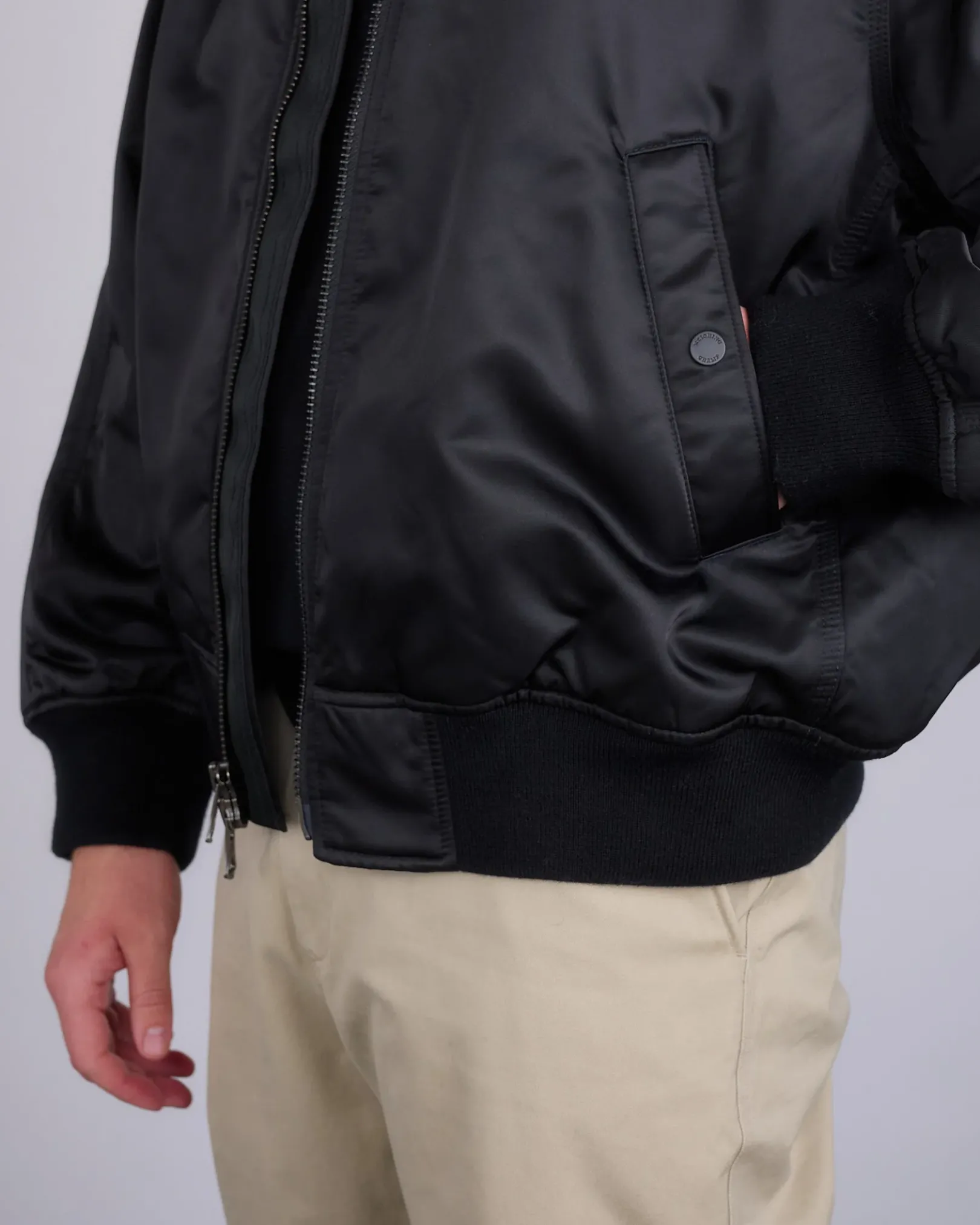 Sale Reigning Champ Nylon Woven Crew Jacket Black