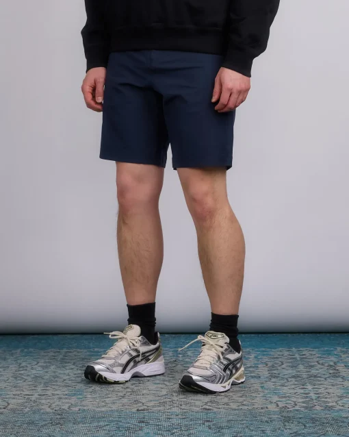 Outlet Reigning Champ Stretch Warp Knit Coach's 9" Short Navy