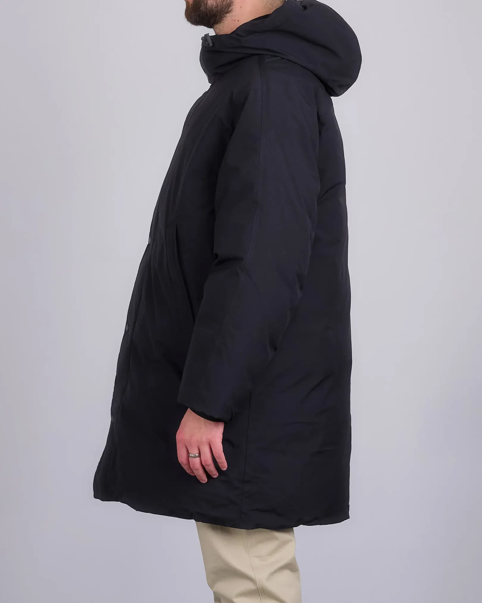 Clearance Reigning Champ Tech Nylon Sideline Parka Black