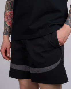 New Reigning Champ Textured Nylon Radar Short Black