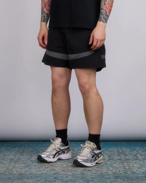 New Reigning Champ Textured Nylon Radar Short Black