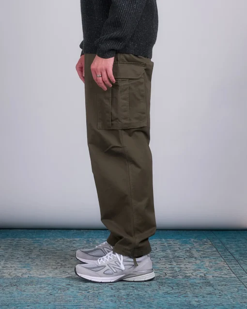 Sale Reigning Champ Woven Cotton Keeper Cargo Pant Dark Olive