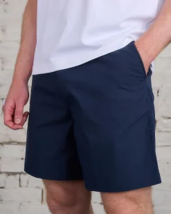 Clearance Reigning Champ Woven Solotex Cotton Ivy Short Navy