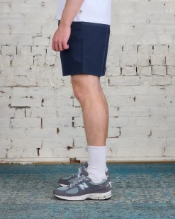 Clearance Reigning Champ Woven Solotex Cotton Ivy Short Navy