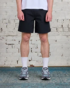 New Reigning Champ Woven Solotex Cotton Ivy Short Black