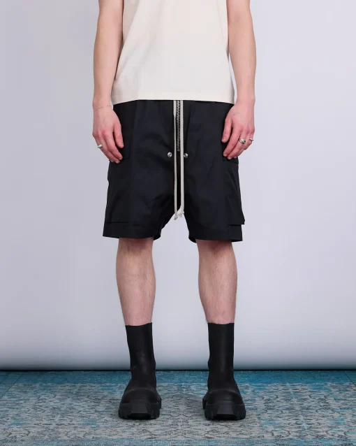 New Rick Owens Cargobela Short TE Black