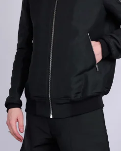 Online Rick Owens Classic Flight Jacket Heavy Faille Black