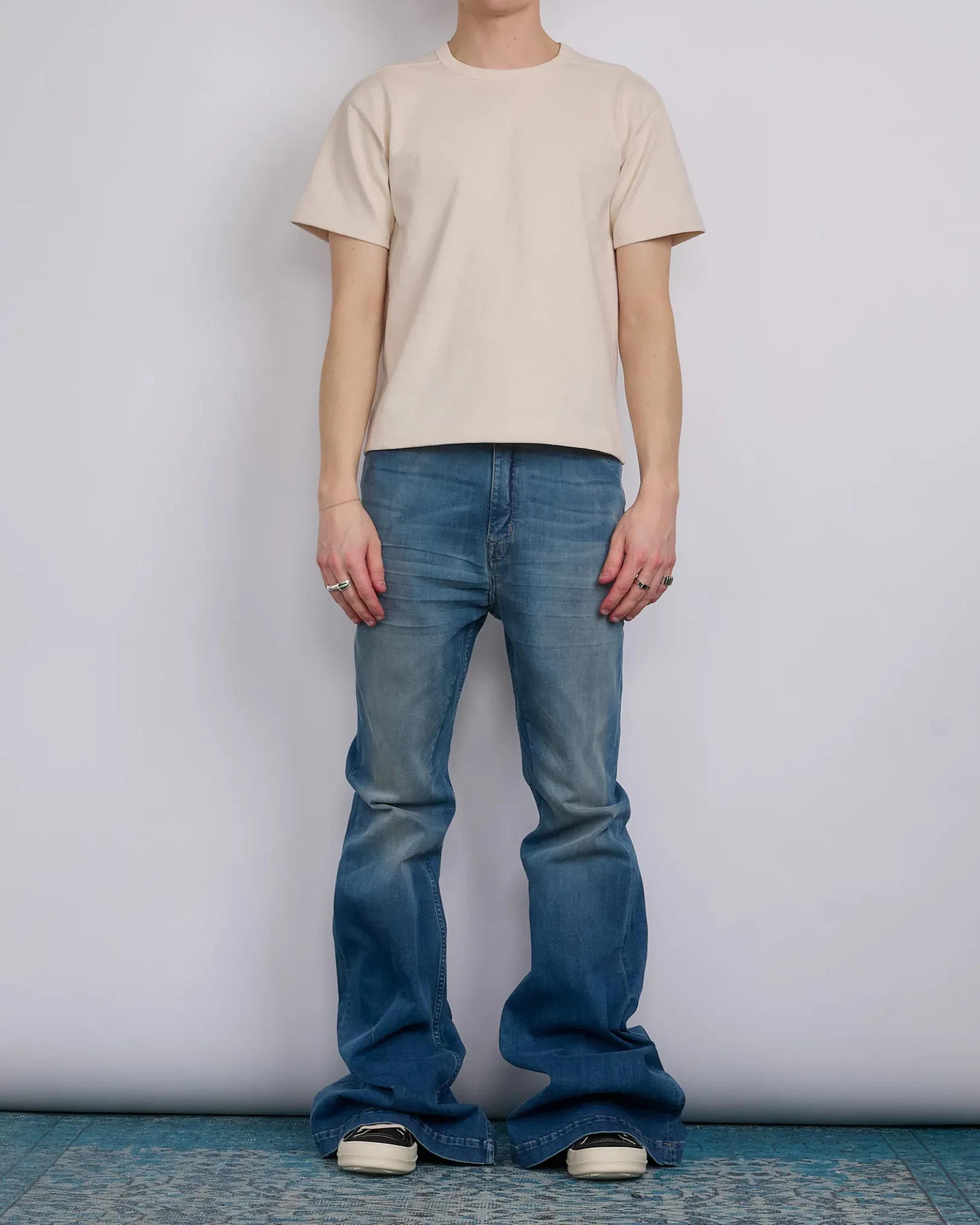 Best DRKSHDW Rick Owens Bolan Btcut Jn Strtch Dnm Wshd Indigo