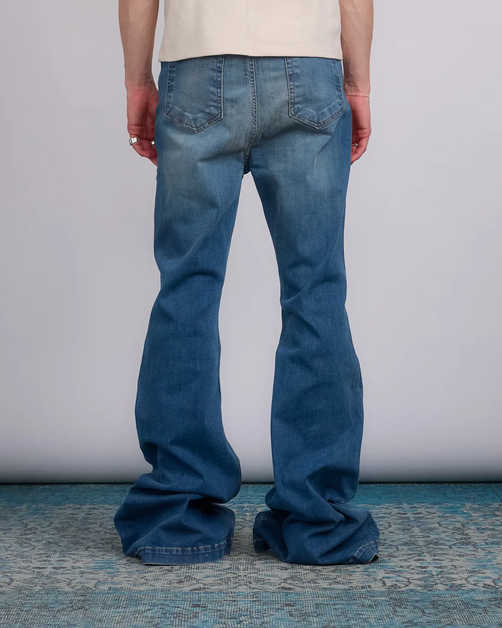 Best DRKSHDW Rick Owens Bolan Btcut Jn Strtch Dnm Wshd Indigo