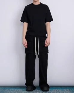 Online DRKSHDW Rick Owens Creatch Wide Jersey Cargo Pant RN Black