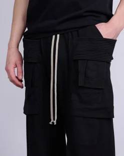 Online DRKSHDW Rick Owens Creatch Wide Jersey Cargo Pant RN Black