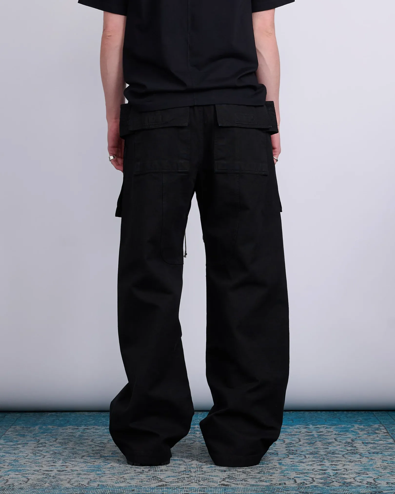 Hot DRKSHDW Rick Owens Creatch Wide Cargo Cotton Canvas Black