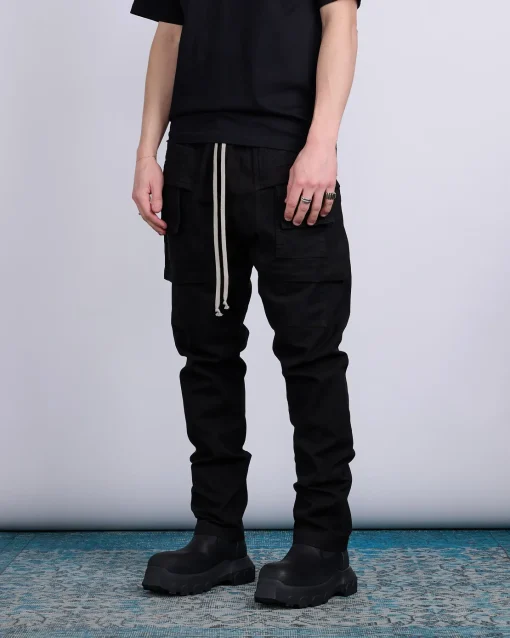 Hot DRKSHDW Rick Owens Creatch Cargo Pant Cotton Canvas Black