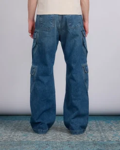 Hot DRKSHDW Rick Owens Double Cargo Jn 13oz Dnm Wshd Indigo