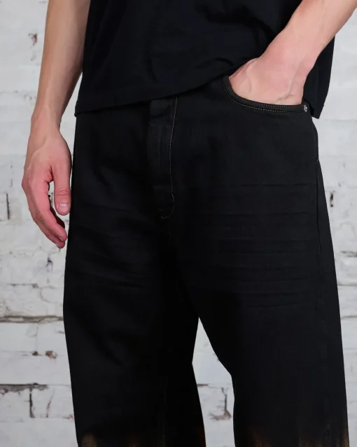 New DRKSHDW Rick Owens Geth Jean 13oz Sun Denim Black