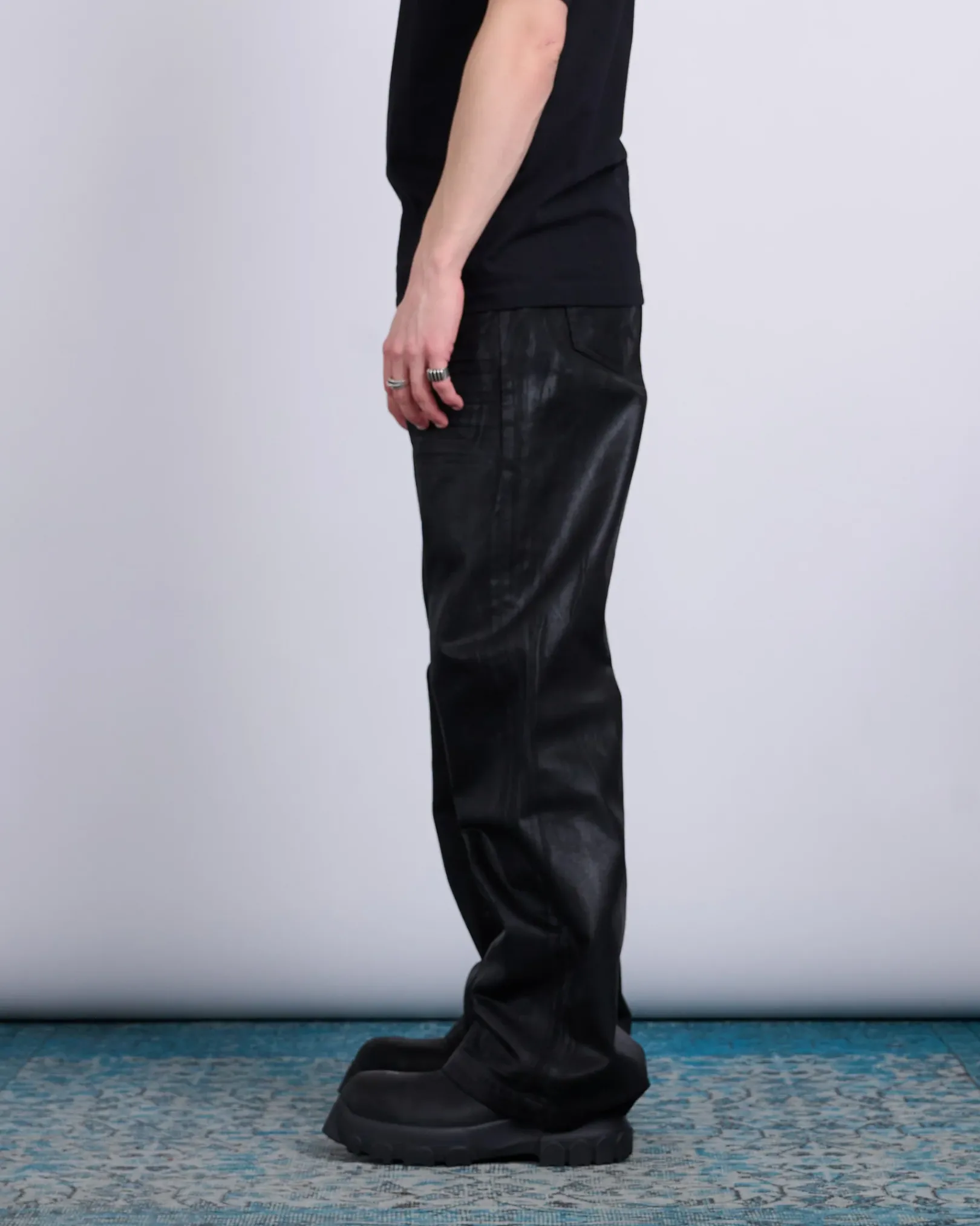 Outlet DRKSHDW Rick Owens Geth Jeans 13oz Foil Denim Black