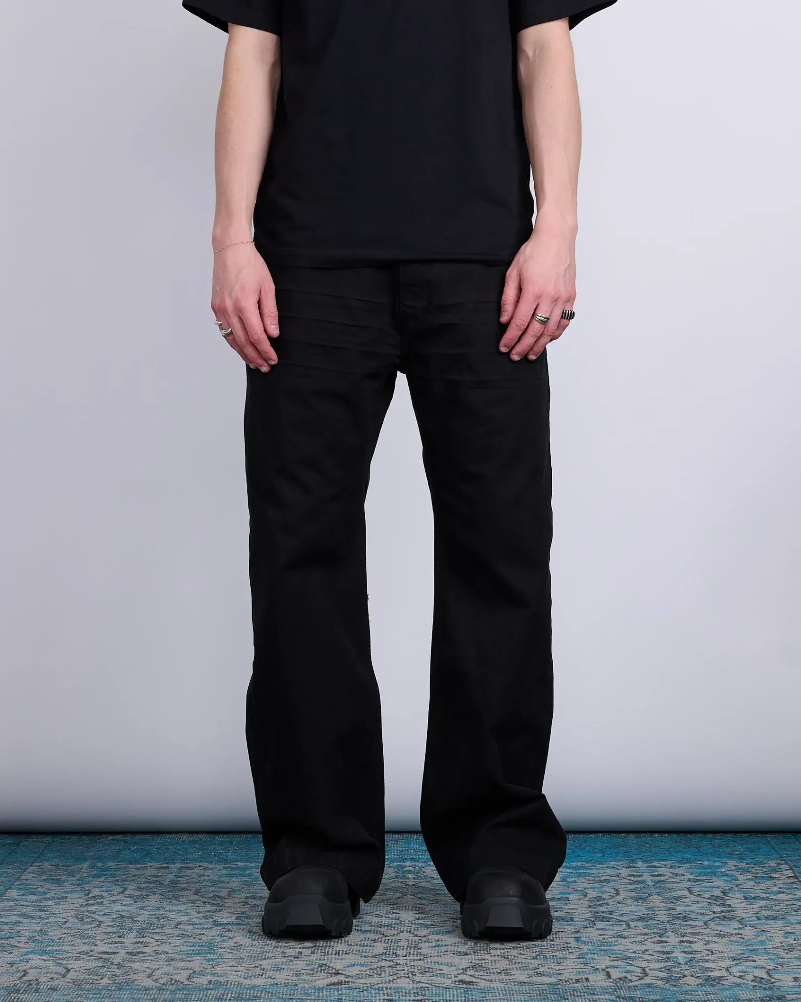 Online DRKSHDW Rick Owens Geth Jeans Cotton Canvas Black