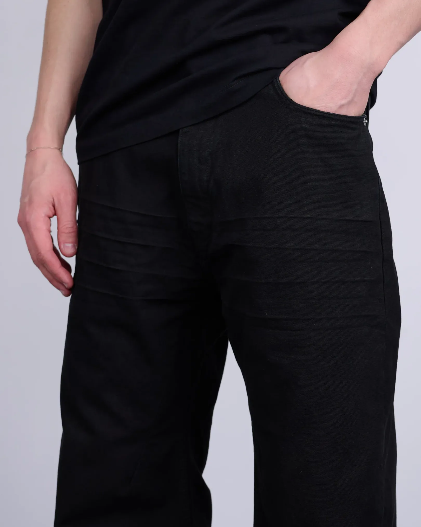 Online DRKSHDW Rick Owens Geth Jeans Cotton Canvas Black