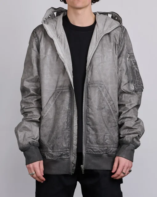 Sale DRKSHDW Rick Owens Gimp Flight Bomber Foil Poplin Dark Dust
