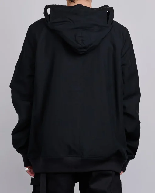 Hot DRKSHDW Rick Owens Gimp Flt Bomber Tencel Ripstop Blk