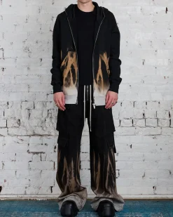 Outlet DRKSHDW Rick Owens Jumbo Gimp Zip Felpa Sun Terra