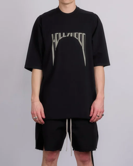 New DRKSHDW Rick Owens Jumbo T RIG Heavy Jersey Hollywood Black Pearl