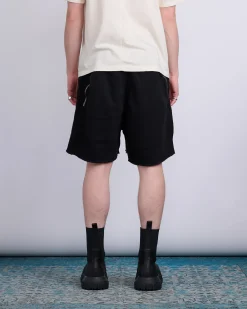 Clearance DRKSHDW Rick Owens Long Boxer Butt Zip Short Felpa Fleece Black