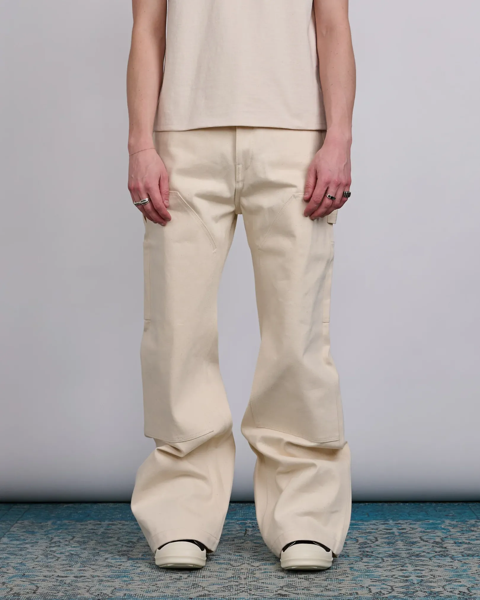 Online DRKSHDW Rick Owens MIJ Dble Knee Geth Jn 16oz Denim Ntrl