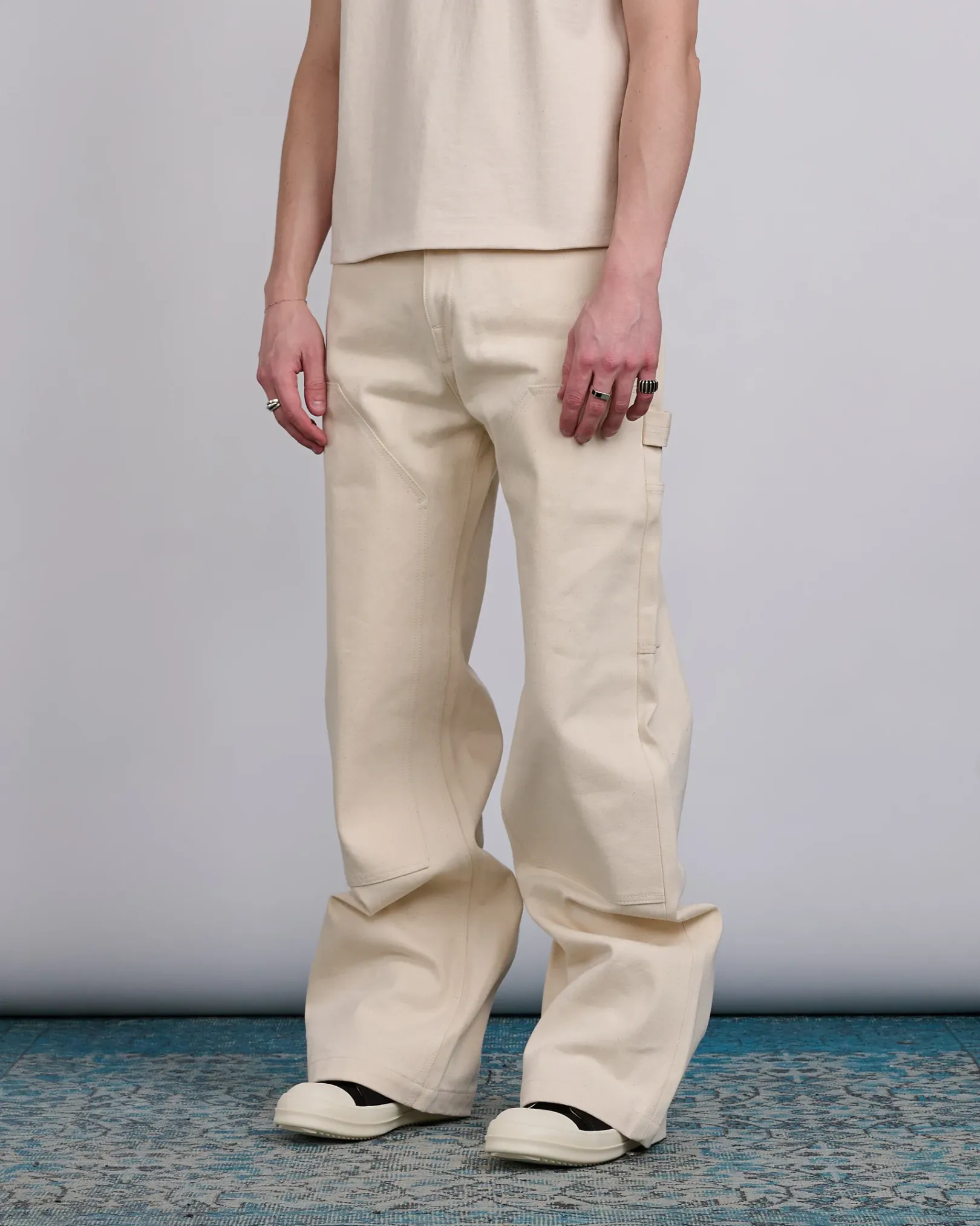 Online DRKSHDW Rick Owens MIJ Dble Knee Geth Jn 16oz Denim Ntrl