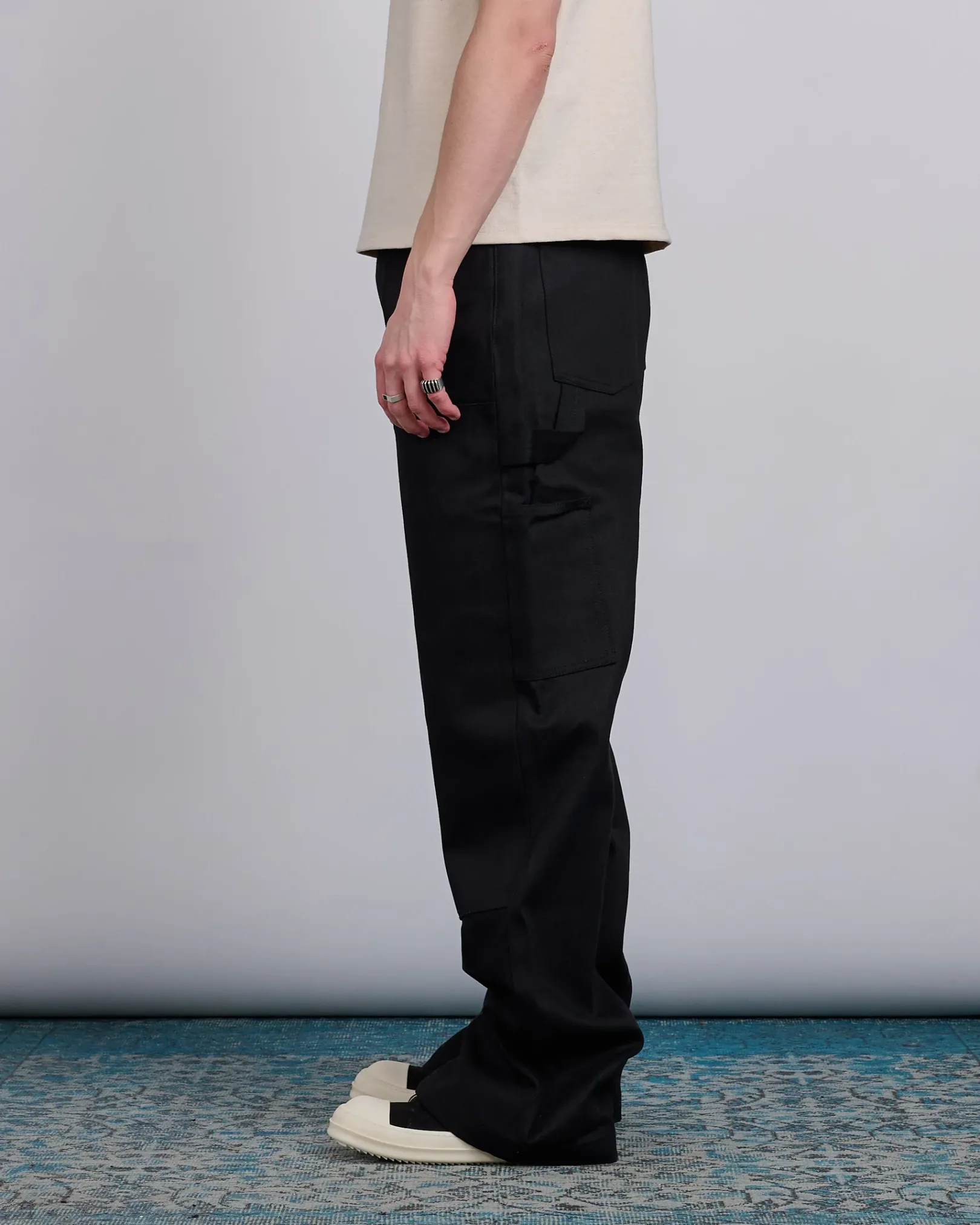 Sale DRKSHDW Rick Owens MIJ Dble Knee Geth Jn 12oz Denim Blk