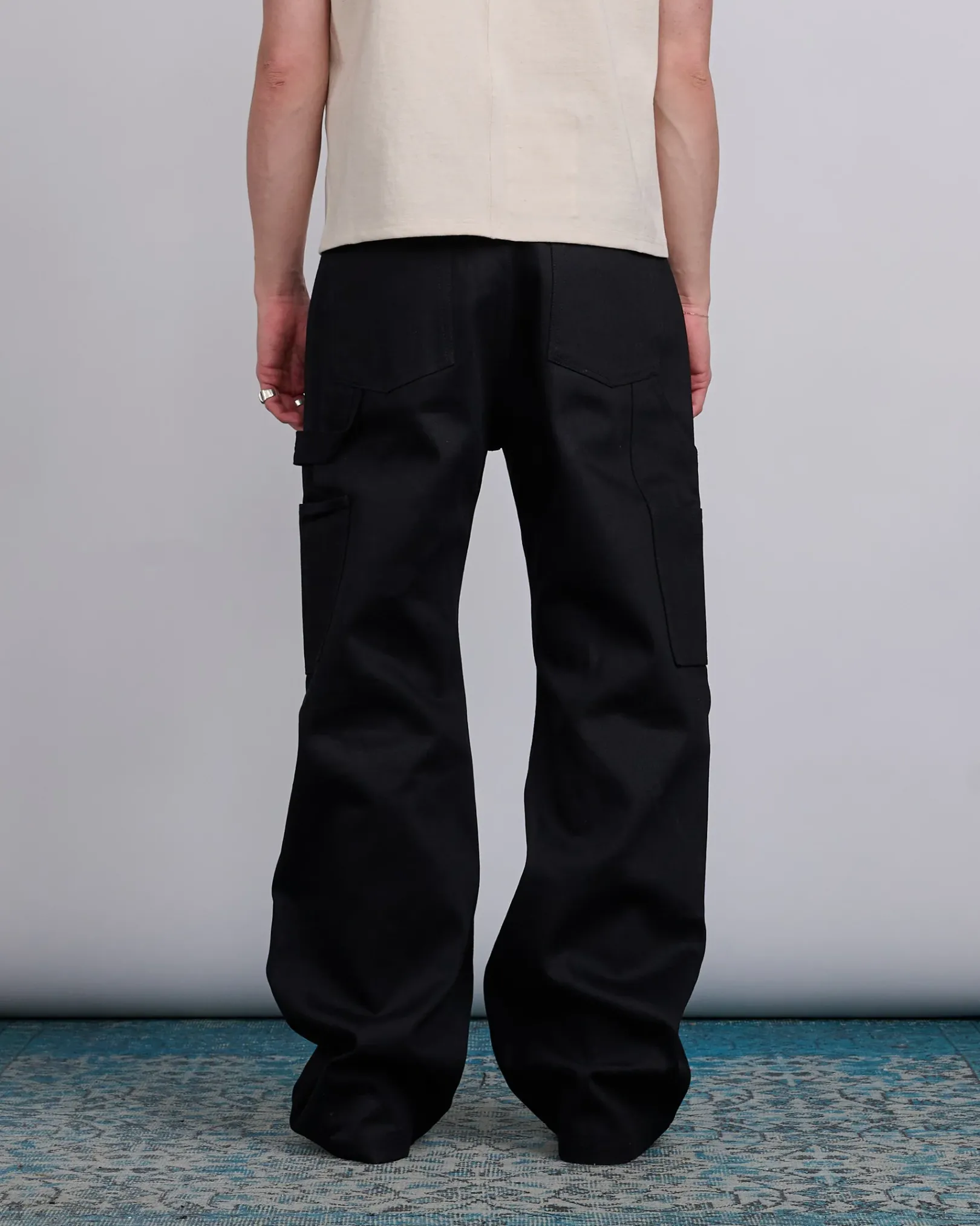 Sale DRKSHDW Rick Owens MIJ Dble Knee Geth Jn 12oz Denim Blk