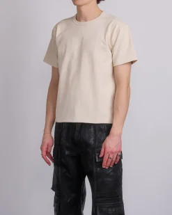 Clearance DRKSHDW Rick Owens MIJ Osterberg T-Shirt 11oz Jersey Natural