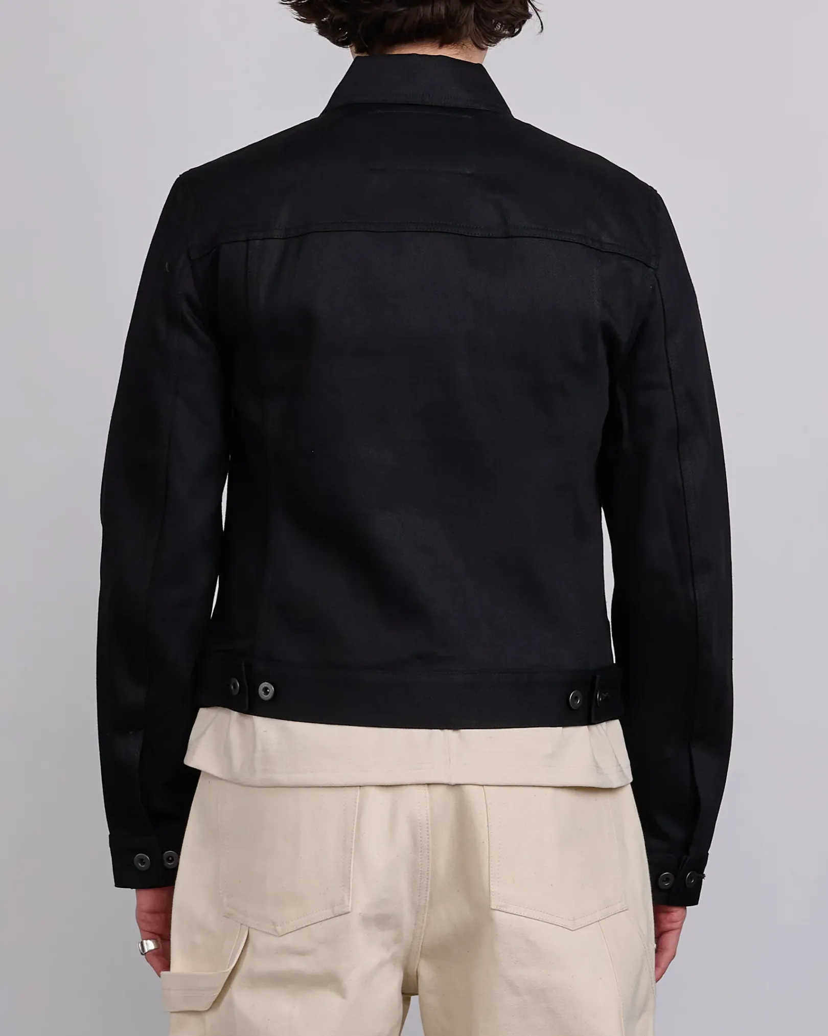 Outlet DRKSHDW Rick Owens MIJ Trucker Jacket 12oz Denim Black