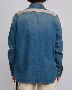 Best DRKSHDW Rick Owens Outershrt 13oz Dnm Wshd Indgo
