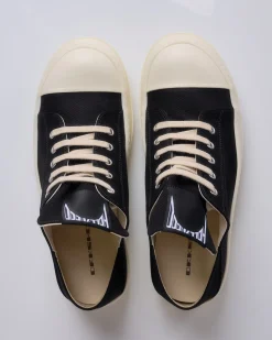 Hot DRKSHDW Rick Owens Slip On Hollywood Sneaks Black Milk Milk