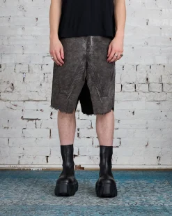 Outlet DRKSHDW Rick Owens Slivered Skirt Cotton Moleskin Dust
