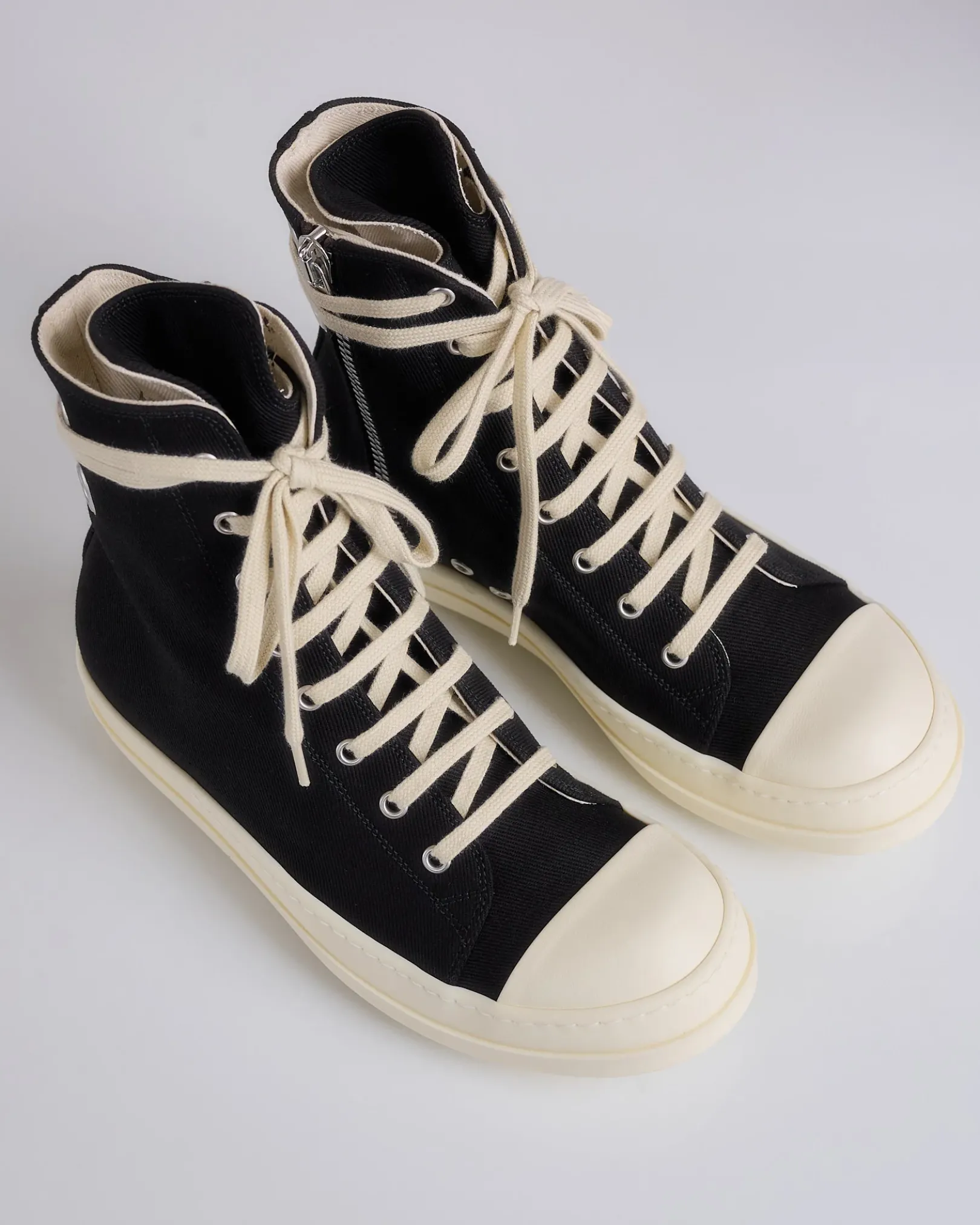 Hot DRKSHDW Rick Owens Sneaks Gimp Eyelet Black Milk Milk