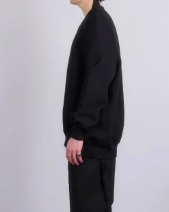 New DRKSHDW Rick Owens Tecsweat Crew Felpa Fleece Black