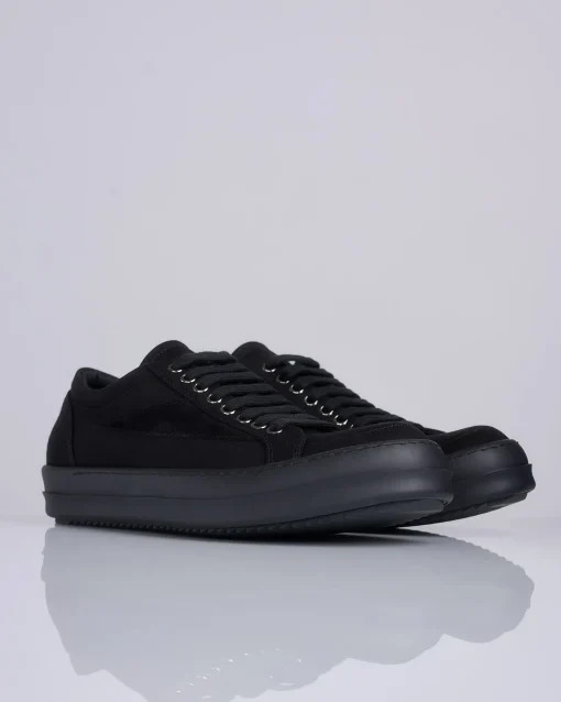 Online DRKSHDW Rick Owens Vintage Sneaks 13oz Denim All Black