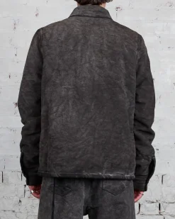 Clearance DRKSHDW Rick Owens Zipfront Jacket Cotton Moleskin Dust