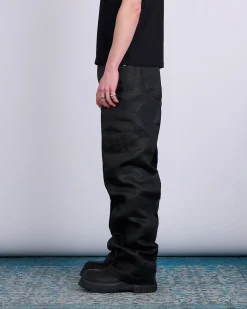 Discount Rick Owens Geth Jean Linen Twill Black