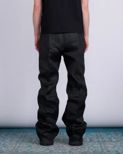 Discount Rick Owens Geth Jean Linen Twill Black