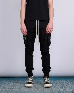 Sale Rick Owens Mastodon Cargo Pant Heavy Jersey BA Black