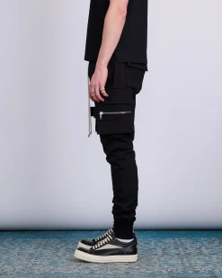 Sale Rick Owens Mastodon Cargo Pant Heavy Jersey BA Black