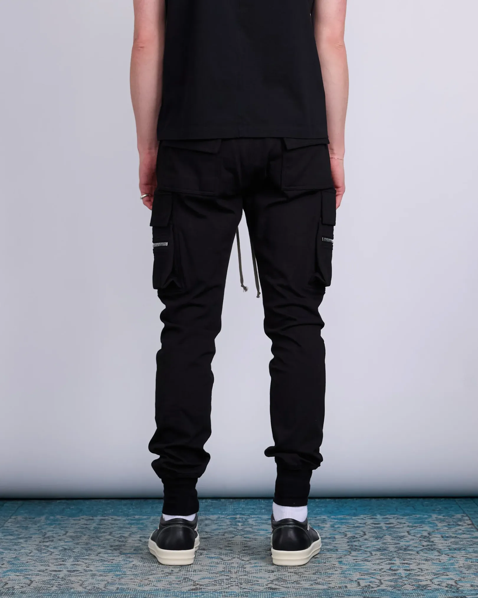 Sale Rick Owens Mastodon Cargo Pant Heavy Jersey BA Black